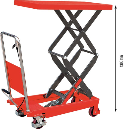 Table élévatrice mobile double ciseau 350kg levée max 1,3m