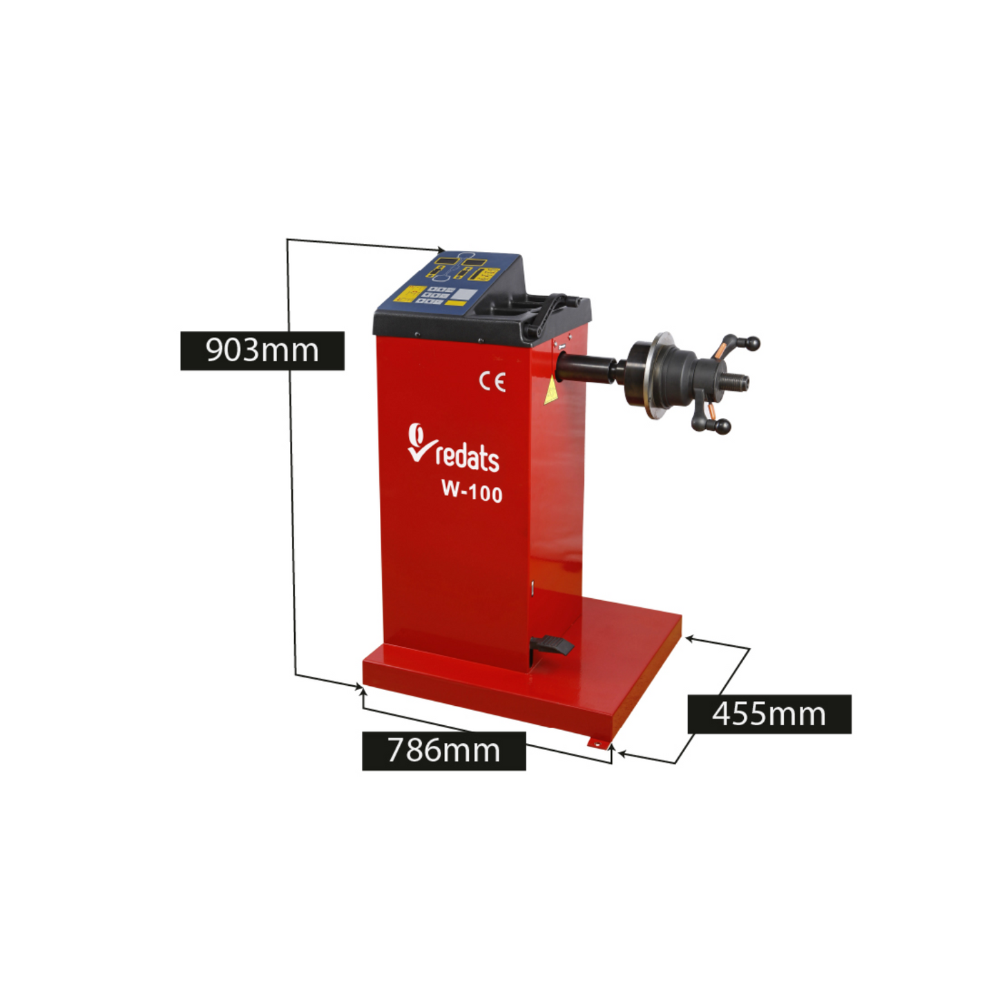 Équilibreuse de roues semi-automatique - REDATS W-100