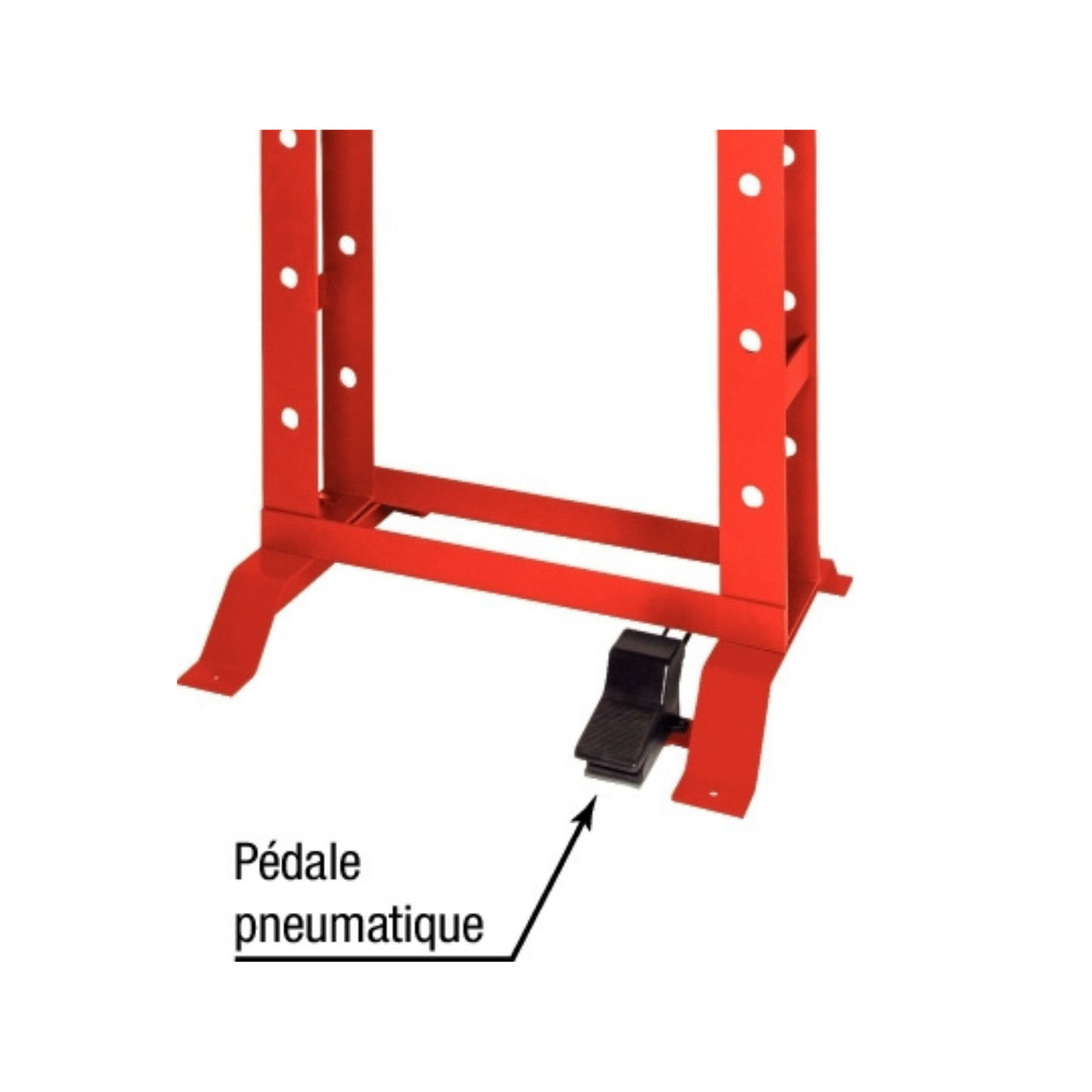 Presse d'atelier manuelle et pneumatique 30T bati soudé